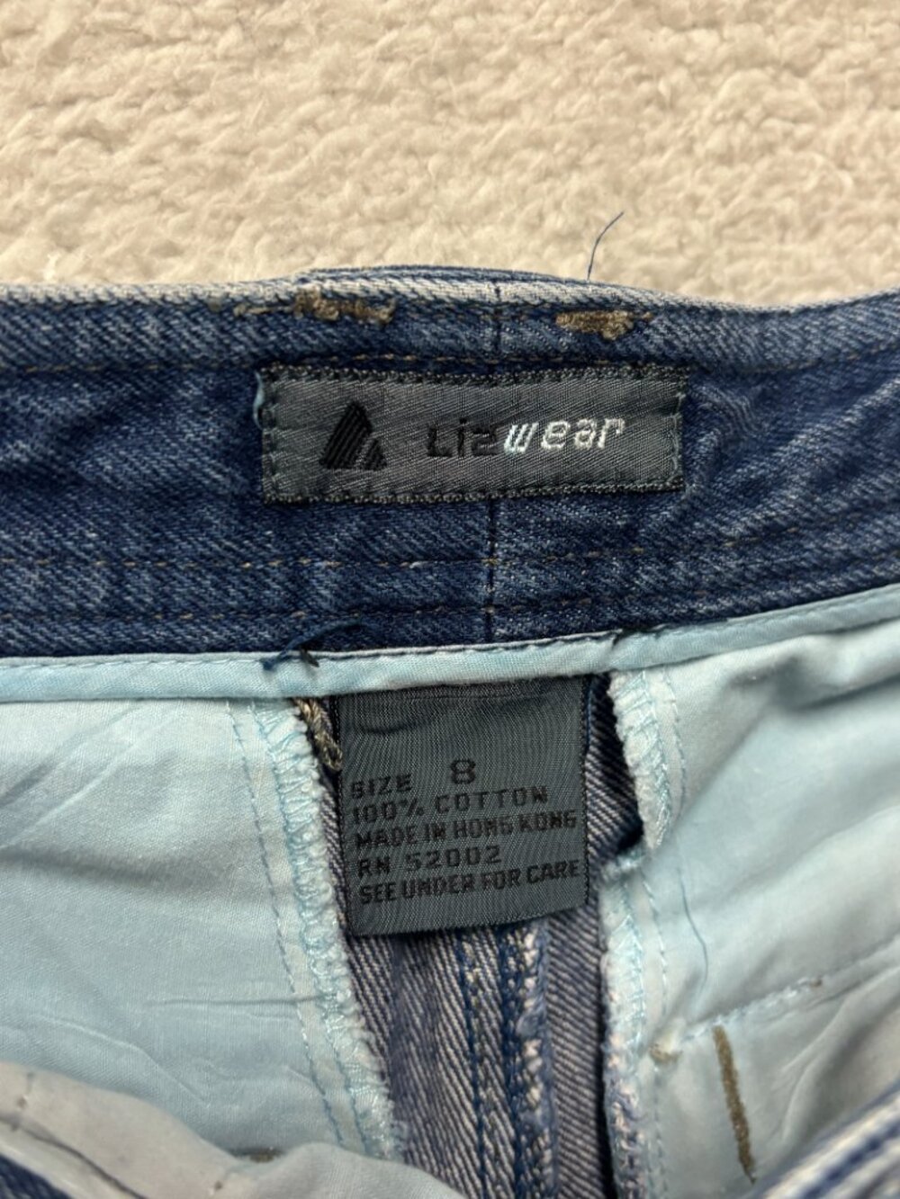 VTG LizWear Jeans Womens 8 Pleated Mom Jeans Liz Claiborne - Picture 5 of 10